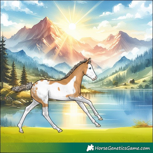 Horse Color:Palomino Splash Frame Appaloosa 