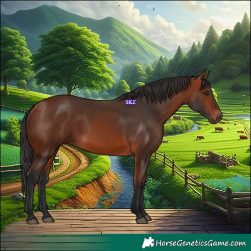 Horse Color:White Spotted Bay