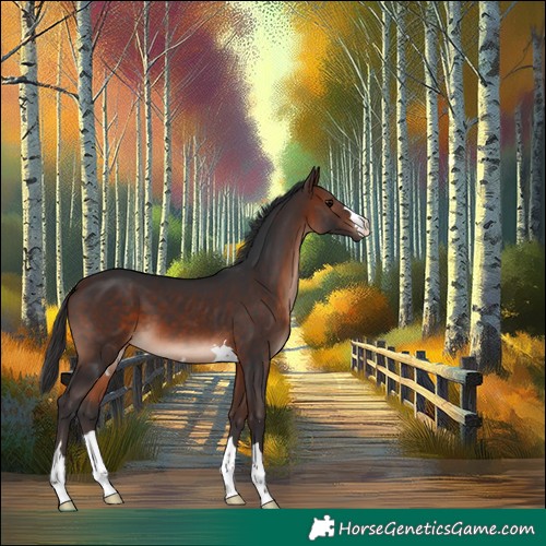 Horse Color:Brown Mushroom 