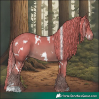 Horse Color:Watercolor White Spotted Chestnut
