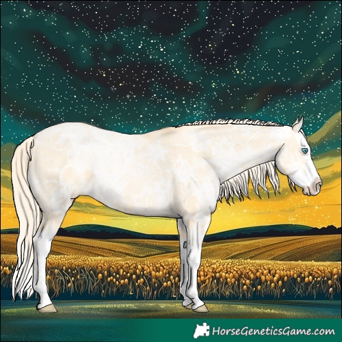 Horse Color:Palomino Ice Pearl Splash