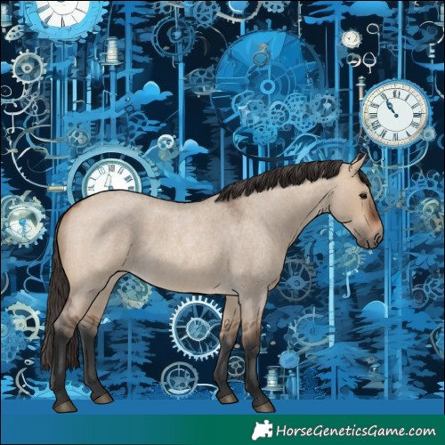 Horse Color:Bay Roan Dun 