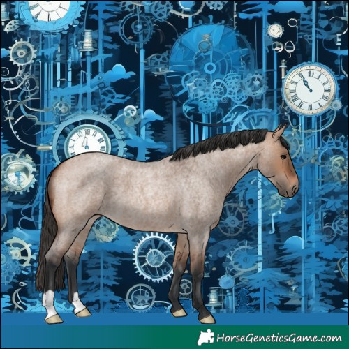 Horse Color:Bay Roan Dun