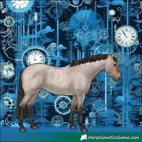 Horse Color:Bay Roan Dun 