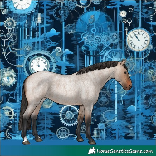 Horse Color:Bay Roan Dun