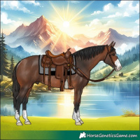 Horse Color:Bay Rabicano