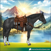 Horse Color:Black Tobiano
