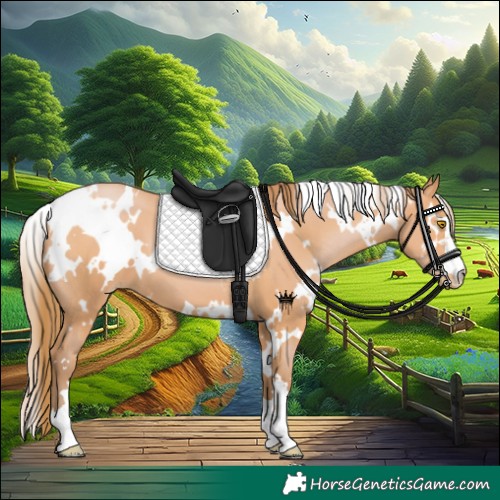 Horse Color:White Spotted Bay Pearl