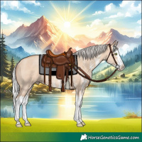 Horse Color:Silver Sable Champagne Dun Sabino Splash Rabicano 