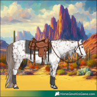Horse Color:Chestnut Appaloosa  and Gray Chestnut Appaloosa 
