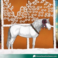 Horse Color:White Spotted Black 