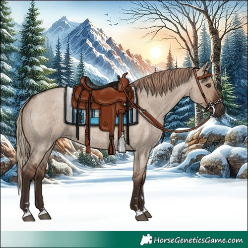Horse Color:Liver Red Dun Roan 