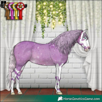 Horse Color:Watercolor Silver Bay Splash 