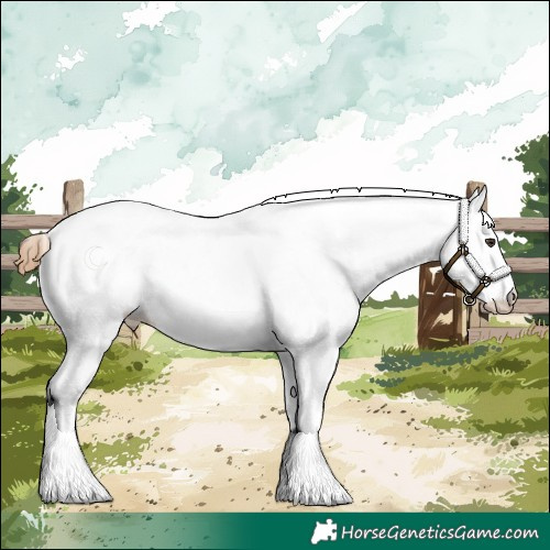 Horse Color:White Spotted Chestnut 