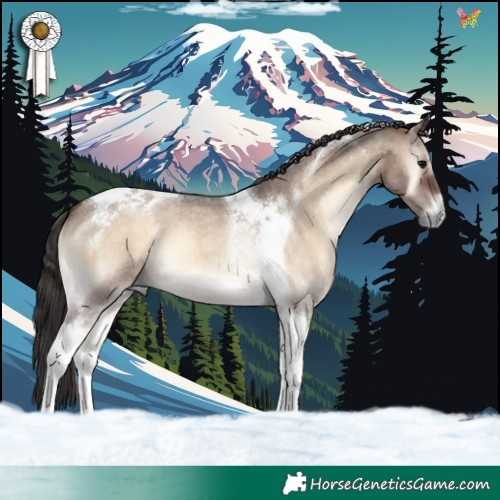 Horse Color:Brown Roan Onyx Tobiano 