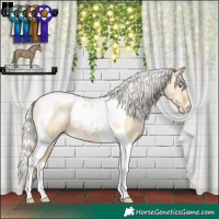 Horse Color:Silver Smoky Grullo Pearl Tobiano Rabicano 