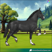 Horse Color:Black 