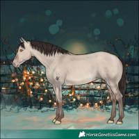 Horse Color:Sable Champagne Dun