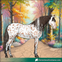 Horse Color:Bay Appaloosa