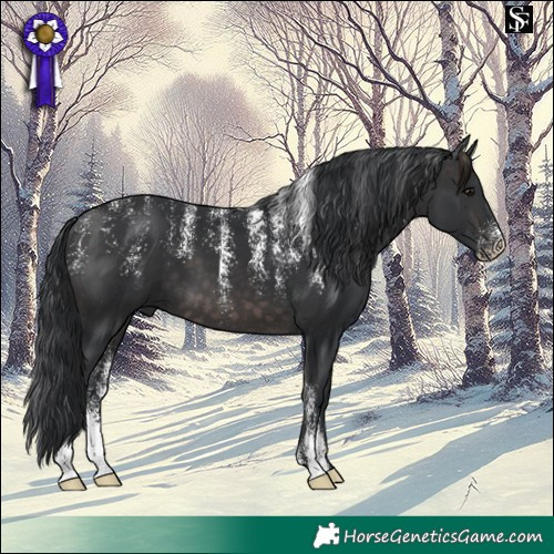 Horse Color:Powder White Platinum Brown 