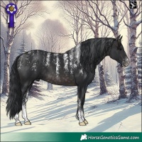 Horse Color:Powder White Platinum Brown