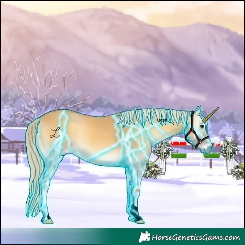 Horse Color:Void Thunderstruck Palomino Onyx