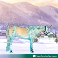 Horse Color:Void Thunderstruck Palomino Onyx