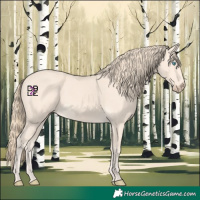 Horse Color:Perlino 