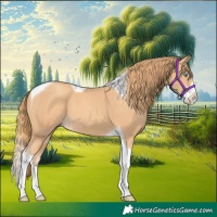 Horse Color:Gold Champagne Splash Tobiano
