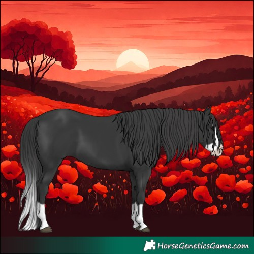 Horse Color:Black Splash 