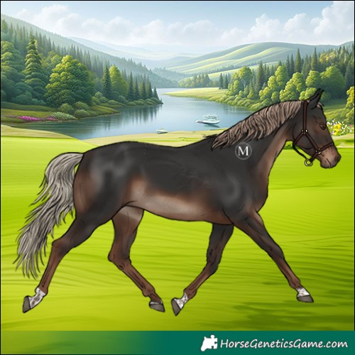 Horse Color:Liver Chestnut Tobiano 