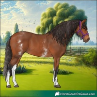 Horse Color:White Spotted Bay 