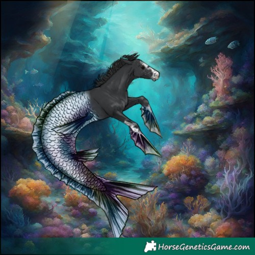 Horse Color:White Spotted Black 