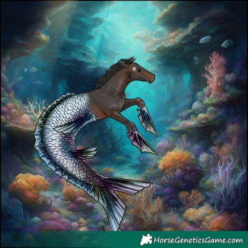 Horse Color:Gray Bay Merle Tobiano