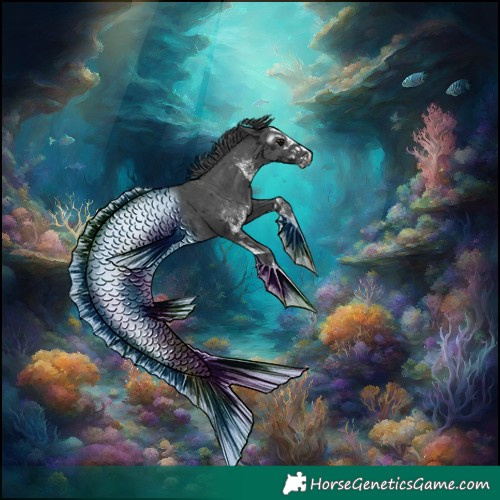 Horse Color:Gray White Spotted Black Merle Appaloosa 