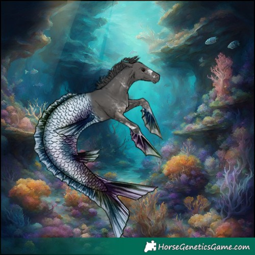 Horse Color:White Spotted Black Merle