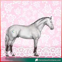 Horse Color:Chocolate Silver Bay Chinchilla Dun