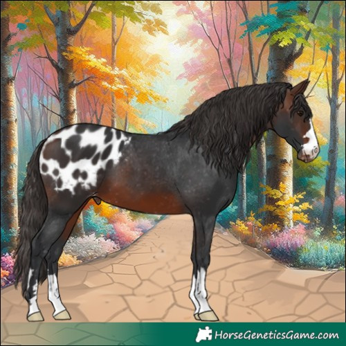 Horse Color:Brown Appaloosa 