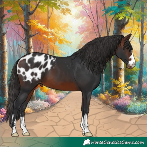 Horse Color:Brown Appaloosa 