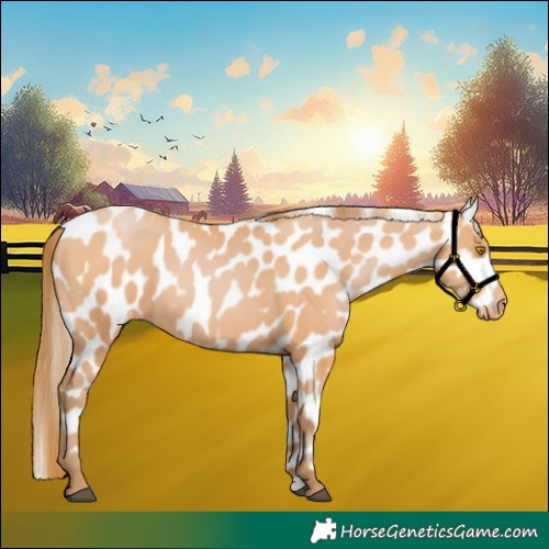Horse Color:Bay Pearl Appaloosa 