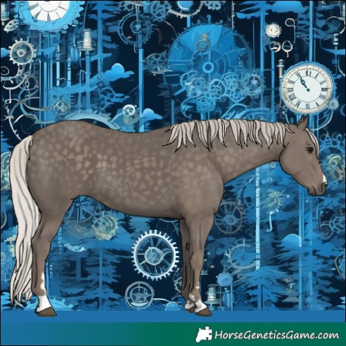 Horse Color:Silver Black 