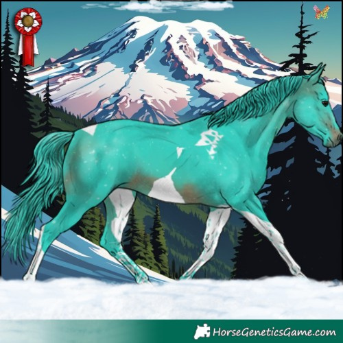 Horse Color:Watercolor Brown Tobiano