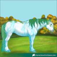 Horse Color:Thunderstruck Watercolor White Spotted Liver Chestnut Sabino Frame 