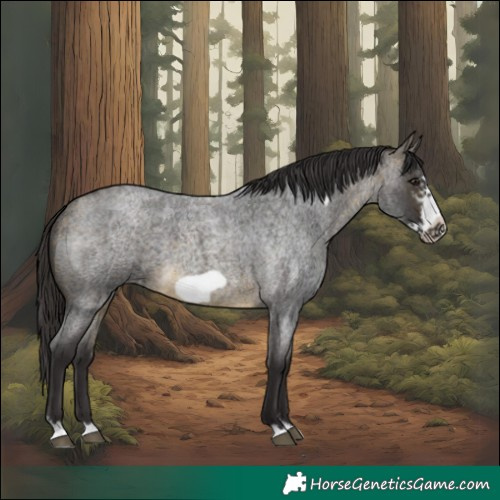 Horse Color:Buckskin Roan Sabino Frame