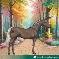 Horse Color:Silver Black 