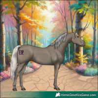 Horse Color:Silver Smoky Black 
