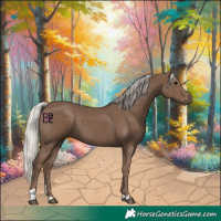 Horse Color:Silver Black 
