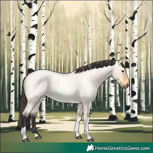 Horse Color:Buckskin Roan Dun Tobiano 