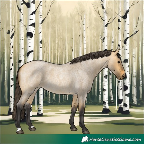 Horse Color:Buckskin Roan Dun 