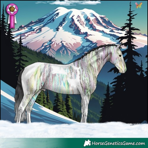 Horse Color:Brown Ice Tobiano 
